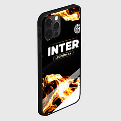 Чехол для iPhone 12 Pro Max Inter legendary sport fire, цвет: 3D-черный — фото 2