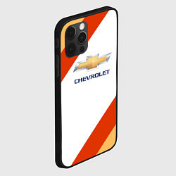 Чехол для iPhone 12 Pro Max Chevrolet line, цвет: 3D-черный — фото 2