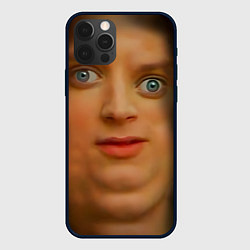 Чехол для iPhone 12 Pro Max Мем упоротый Фродо улыбается, цвет: 3D-черный