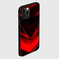 Чехол для iPhone 12 Pro Max Geometry stripes line, цвет: 3D-черный — фото 2