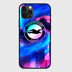 Чехол для iPhone 12 Pro Max Brighton неоновый космос, цвет: 3D-черный