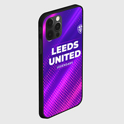 Чехол для iPhone 12 Pro Max Leeds United legendary sport grunge, цвет: 3D-черный — фото 2