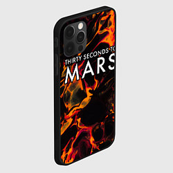 Чехол для iPhone 12 Pro Max Thirty Seconds to Mars red lava, цвет: 3D-черный — фото 2