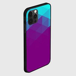 Чехол для iPhone 12 Pro Max Geometry polygonal psy, цвет: 3D-черный — фото 2