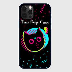 Чехол для iPhone 12 Pro Max Three Days Grace - rock star cat, цвет: 3D-черный