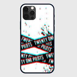 Чехол для iPhone 12 Pro Max Twenty one pilots glitch music, цвет: 3D-черный