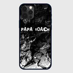 Чехол для iPhone 12 Pro Max Papa Roach black graphite, цвет: 3D-черный