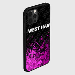 Чехол для iPhone 12 Pro Max West Ham pro football посередине, цвет: 3D-черный — фото 2