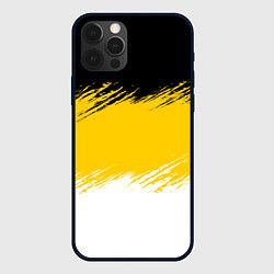 Чехол для iPhone 12 Pro Max Имперский флаг России штриховка, цвет: 3D-черный