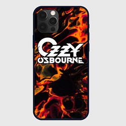 Чехол для iPhone 12 Pro Max Ozzy Osbourne red lava, цвет: 3D-черный