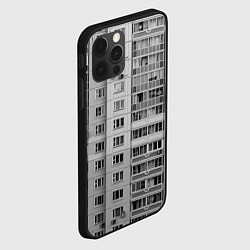 Чехол для iPhone 12 Pro Max Эстетика панельки, цвет: 3D-черный — фото 2