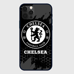 Чехол для iPhone 12 Pro Max Chelsea sport на темном фоне, цвет: 3D-черный