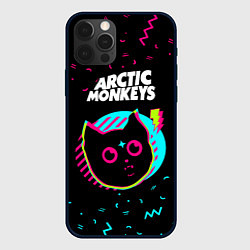 Чехол для iPhone 12 Pro Max Arctic Monkeys - rock star cat, цвет: 3D-черный