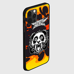 Чехол для iPhone 12 Pro Max Babymetal рок панда и огонь, цвет: 3D-черный — фото 2