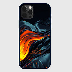 Чехол для iPhone 12 Pro Max Волнистая темная материя, цвет: 3D-черный