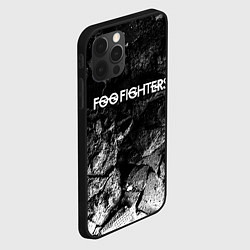 Чехол для iPhone 12 Pro Max Foo Fighters black graphite, цвет: 3D-черный — фото 2