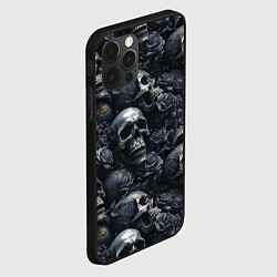 Чехол для iPhone 12 Pro Max Пепельное поле, цвет: 3D-черный — фото 2