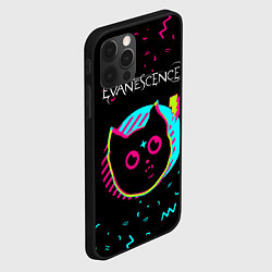 Чехол для iPhone 12 Pro Max Evanescence - rock star cat, цвет: 3D-черный — фото 2