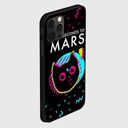 Чехол для iPhone 12 Pro Max Thirty Seconds to Mars - rock star cat, цвет: 3D-черный — фото 2