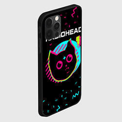 Чехол для iPhone 12 Pro Max Radiohead - rock star cat, цвет: 3D-черный — фото 2