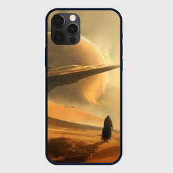 Чехол для iPhone 12 Pro Max Пустыня и космический корабль - Дюна, цвет: 3D-черный