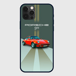 Чехол для iPhone 12 Pro Max Porsche спортивный немецкий автомобиль, цвет: 3D-черный