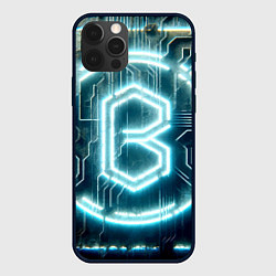 Чехол для iPhone 12 Pro Max Неоновая вывеска - свечение, цвет: 3D-черный