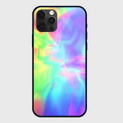Чехол для iPhone 12 Pro Max Яркий тай-дай абстракция, цвет: 3D-черный
