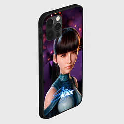Чехол для iPhone 12 Pro Max Stellar Blade Eve purple, цвет: 3D-черный — фото 2