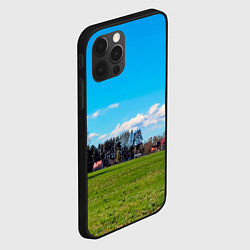 Чехол для iPhone 12 Pro Max Пригородный пейзаж, цвет: 3D-черный — фото 2