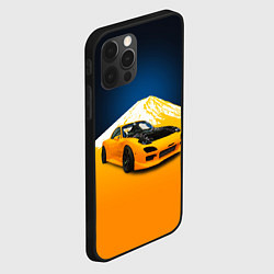 Чехол для iPhone 12 Pro Max Спортивный японский автомобиль, цвет: 3D-черный — фото 2