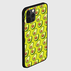 Чехол для iPhone 12 Pro Max Паттерн с половинкой авокадо, цвет: 3D-черный — фото 2
