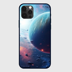 Чехол для iPhone 12 Pro Max Одинокая планета, цвет: 3D-черный