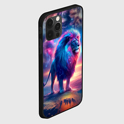 Чехол для iPhone 12 Pro Max Space lion - ai art fantasy, цвет: 3D-черный — фото 2