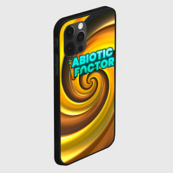 Чехол для iPhone 12 Pro Max Abiotic Factor желтый фон, цвет: 3D-черный — фото 2