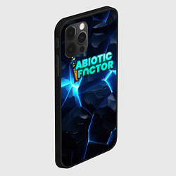 Чехол для iPhone 12 Pro Max Abiotic Factor синее неоновое свечение, цвет: 3D-черный — фото 2