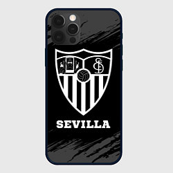 Чехол для iPhone 12 Pro Max Sevilla sport на темном фоне, цвет: 3D-черный