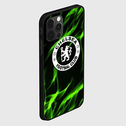 Чехол для iPhone 12 Pro Max Chelsea sport club fc fire, цвет: 3D-черный — фото 2