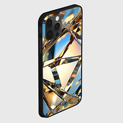 Чехол для iPhone 12 Pro Max Грани стекла, цвет: 3D-черный — фото 2