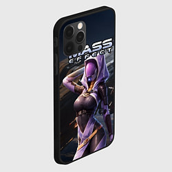 Чехол для iPhone 12 Pro Max Mass Effect ТалиЗора и космический корабль, цвет: 3D-черный — фото 2