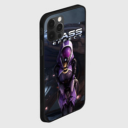 Чехол для iPhone 12 Pro Max Mass Effect ТалиЗора и космический корабль, цвет: 3D-черный — фото 2