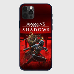 Чехол для iPhone 12 Pro Max Персонажи Assassins creed shadows, цвет: 3D-черный