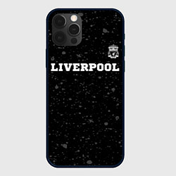 Чехол для iPhone 12 Pro Max Liverpool sport на темном фоне посередине, цвет: 3D-черный