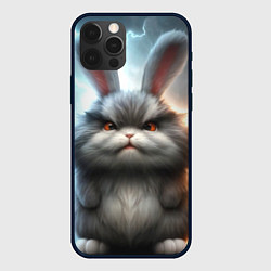 Чехол для iPhone 12 Pro Max Грозный заяц, цвет: 3D-черный