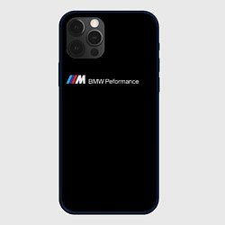 Чехол для iPhone 12 Pro Max BMW logo steel, цвет: 3D-черный