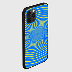 Чехол для iPhone 12 Pro Max Трансформация овала, цвет: 3D-черный — фото 2