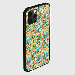 Чехол для iPhone 12 Pro Max Летнее настроение паттерн, цвет: 3D-черный — фото 2
