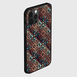 Чехол для iPhone 12 Pro Max Паттерн luxury узоры, цвет: 3D-черный — фото 2