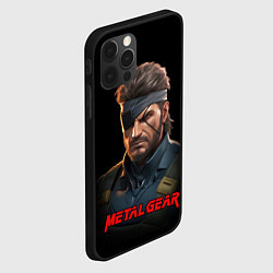 Чехол для iPhone 12 Pro Max Веном Снейк из игры Metal gear, цвет: 3D-черный — фото 2