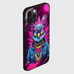 Чехол для iPhone 12 Pro Max Стильная сова в одежде, цвет: 3D-черный — фото 2